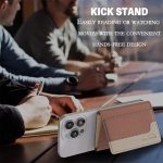 Color Matching Leather Horizontal Magnetic Wallet Card Bag Case – Bild 7