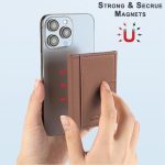 Solid Color Leather Horizontal Magnetic Wallet Card Bag Case – Bild 3