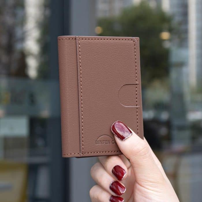 Solid Color Leather Horizontal Magnetic Wallet Card Bag Case – Bild 4