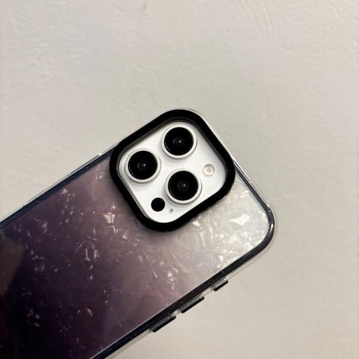 PC Lens Ring Gradient Shell Texture 3 in 1 Phone Case, For iPhone 13 Pro Max, For iPhone 13 Pro, For iPhone 13, For iPhone 12 – Bild 4