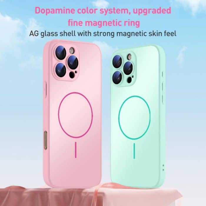Thin Circle MagSafe Skin-feel AG Glass Phone Case, For iPhone 16, For iPhone 15 Pro Max, For iPhone 15 Pro – Bild 2