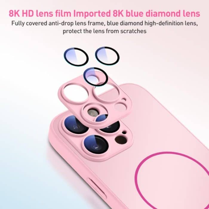 Thin Circle MagSafe Skin-feel AG Glass Phone Case, For iPhone 15 Plus, For iPhone 15, For iPhone 14 – Bild 3