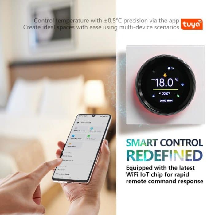 1.6 inch TFT Color Screen WiFi Smart hreaded Knob Thermostat, BHT-2007-P16-GALW Water Heating, BHT-2007-P16-GBLW Electric Heating, BHT-2007-P16-GCLW Boiler Heating – Bild 12