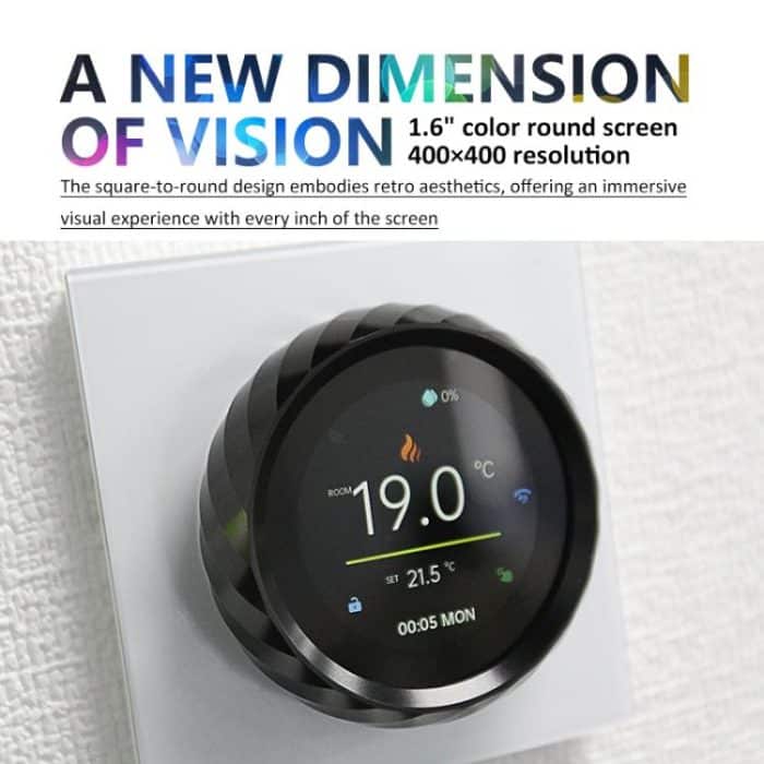 1.6 inch TFT Color Screen WiFi Smart hreaded Knob Thermostat, BHT-2007-P16-GALW Water Heating, BHT-2007-P16-GBLW Electric Heating, BHT-2007-P16-GCLW Boiler Heating – Bild 5