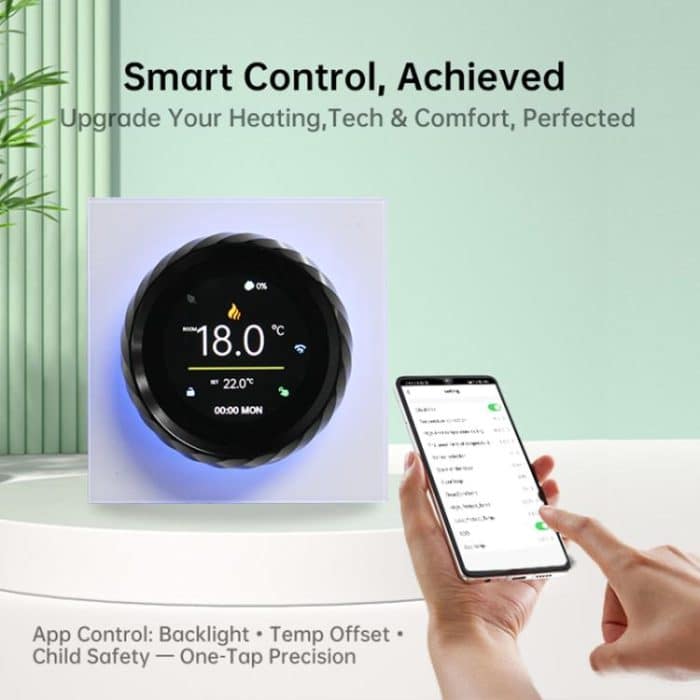 1.6 inch TFT Color Screen WiFi Smart hreaded Knob Thermostat, BHT-2007-P16-GALW Water Heating, BHT-2007-P16-GBLW Electric Heating, BHT-2007-P16-GCLW Boiler Heating – Bild 7