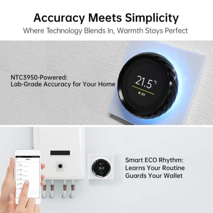 1.6 inch TFT Color Screen WiFi Smart hreaded Knob Thermostat, BHT-2007-P16-GALW Water Heating, BHT-2007-P16-GBLW Electric Heating, BHT-2007-P16-GCLW Boiler Heating – Bild 8