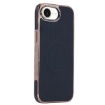 Electroplating Soft Side Sticker Leather MagSafe Phone Case, For iPhone 16e, For iPhone 16 Pro Max, For iPhone 16 Pro, For iPhone 16 Plus