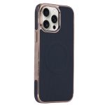 Electroplating Soft Side Sticker Leather MagSafe Phone Case, For iPhone 14 Pro Max, For iPhone 13 Pro Max, For iPhone 13 Pro, For iPhone 13