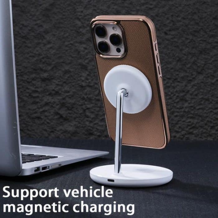 Electroplating Soft Side Sticker Leather MagSafe Phone Case, For iPhone 15, For iPhone 14 Plus, For iPhone 14, For iPhone 14 Pro – Bild 6