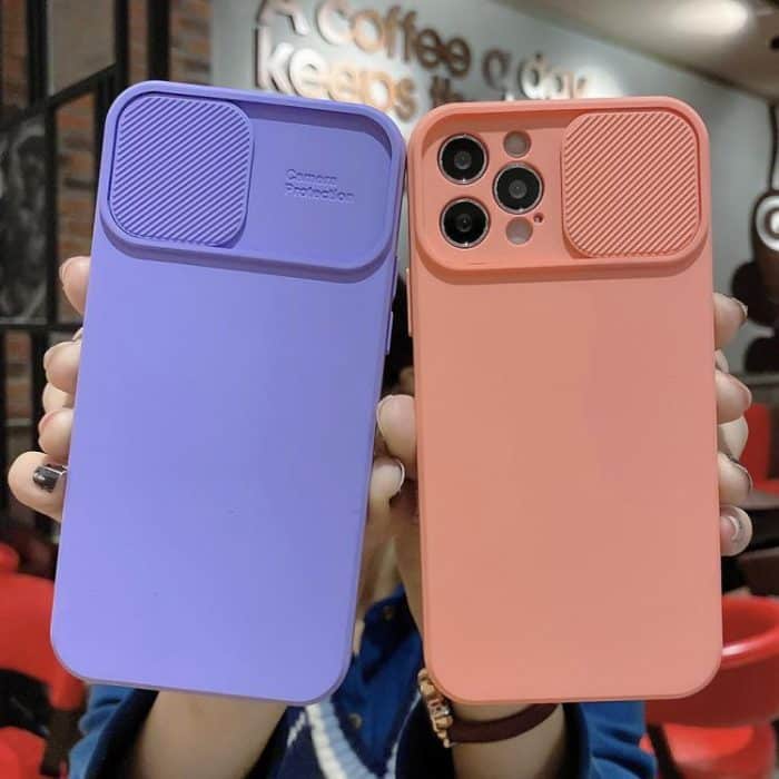 Slid Camera Shield Liquid Silicone TPU Phone Case, For iPhone X / XS, For iPhone XR, For iPhone XS Max – Bild 3