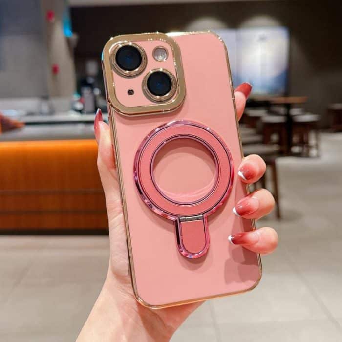 Charm Eye Electroplating Metal Holder Phone Case, For iPhone 15 Plus, For iPhone 15, For iPhone 14 Plus – Bild 1