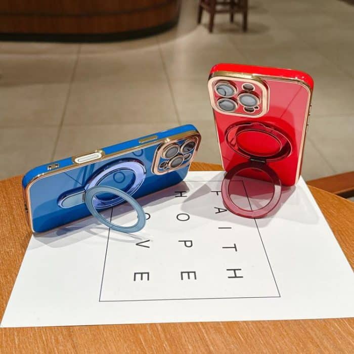 Charm Eye Electroplating Metal Holder Phone Case, For iPhone 14, For iPhone 14 Pro, For iPhone 14 Pro Max – Bild 7