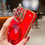 Charm Eye Electroplating Metal Holder Phone Case with Lanyard, For iPhone 16, For iPhone 15 Pro Max, For iPhone 15 Pro – Bild 3