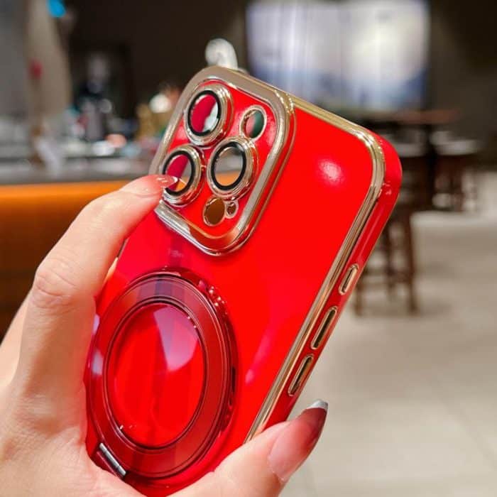 Charm Eye Electroplating Metal Holder Phone Case with Lanyard, For iPhone 16, For iPhone 15 Pro Max, For iPhone 15 Pro – Bild 3