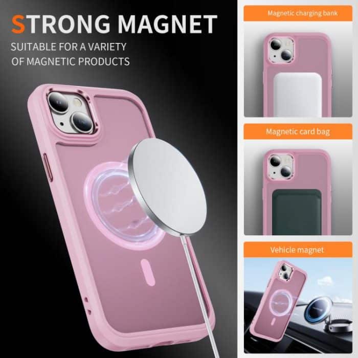 Hardware Lens Protection MagSafe Magnetic PC Hybrid TPU Phone Case, For iPhone 14 / 13, For iPhone 14 Pro, For iPhone 14 Pro Max, For iPhone 13 Pro Max – Bild 6