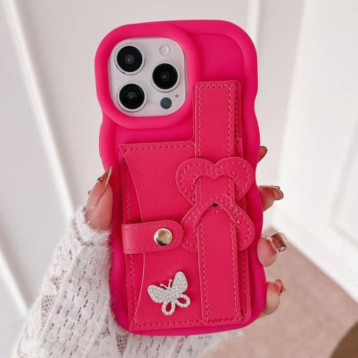 Wristband Leather Love Holder Card Bag Phone Case, For iPhone 12 Pro Max, For iPhone 12 Pro, For iPhone 11 Pro Max, For iPhone 11, For iPhone 11 Pro – Bild 1