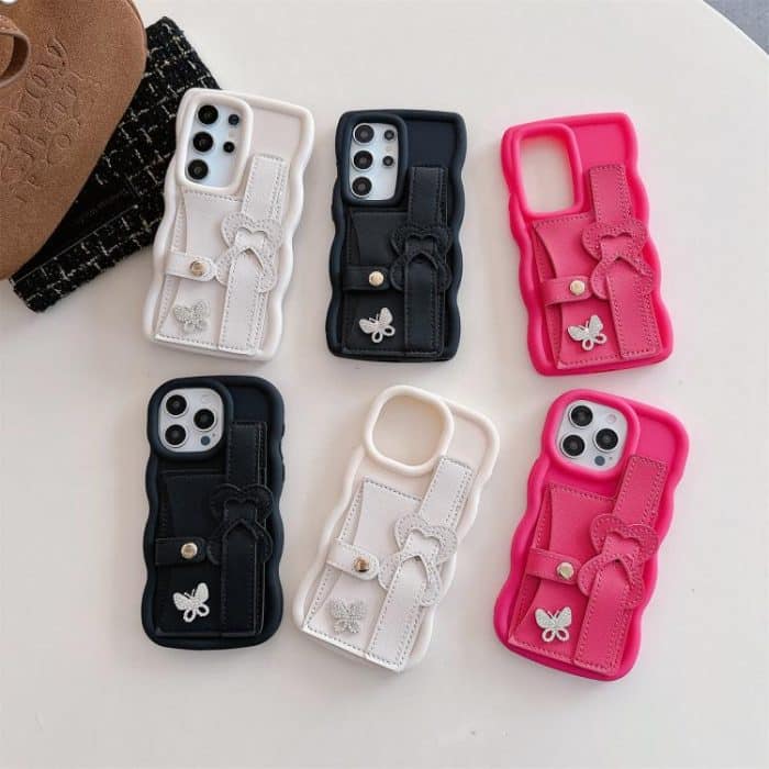 Wristband Leather Love Holder Card Bag Phone Case, For iPhone 12 Pro Max, For iPhone 12 Pro, For iPhone 11 Pro Max, For iPhone 11, For iPhone 11 Pro – Bild 2