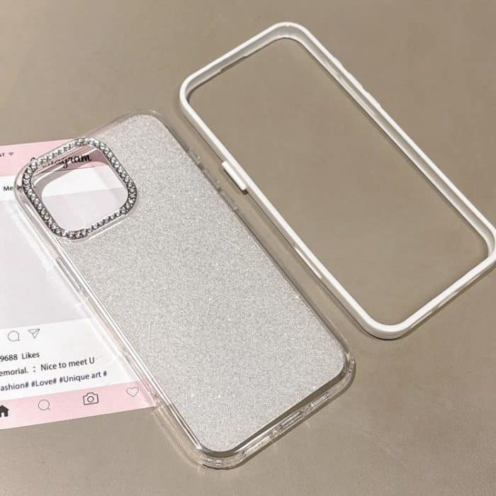 Rhinestone-Embedded Camera Frame Glitter Full Coverage Phone Case, For iPhone 12, For iPhone 12 Pro Max, For iPhone 12 Pro – Bild 3