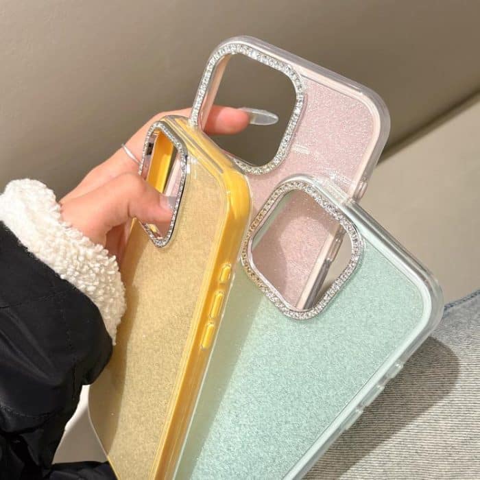 Rhinestone-Embedded Camera Frame Glitter Full Coverage Phone Case, For iPhone 13 Pro Max, For iPhone 13 Pro, For iPhone 13 – Bild 7
