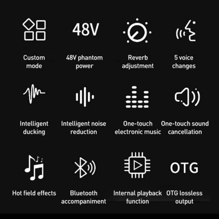 SX97 Multi-function Professional Mixer Live Streaming Sound Card, SX97 – Bild 3