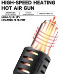 Luowei HG-01 800W Intelligent Digital Hot Air Gun BGA Desoldering Rework Station, HG-01 US Plug – Bild 6