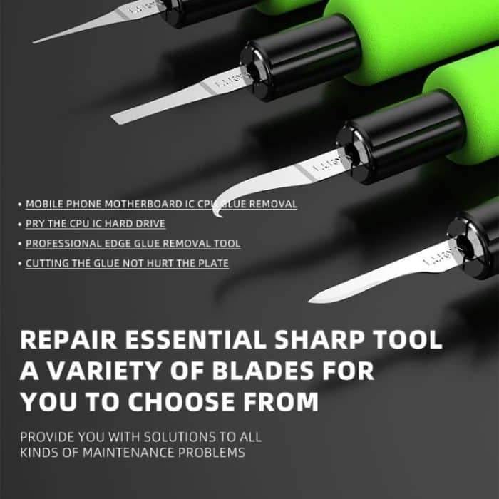 LUOWEI LW-K1 4-in-1 Motherboard CPU IC Kleber Quicky Remove Wartungsmesser-Set – Bild 5
