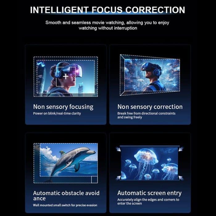 N5-A 1280x720P LCD Smart HD Projector, US Plug, UK Plug, AU Plug, EU Plug – Bild 12