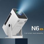 N6 1280x720P 70ANSI Android 11.0 Smart Mini Projector, EU Plug – Bild 6
