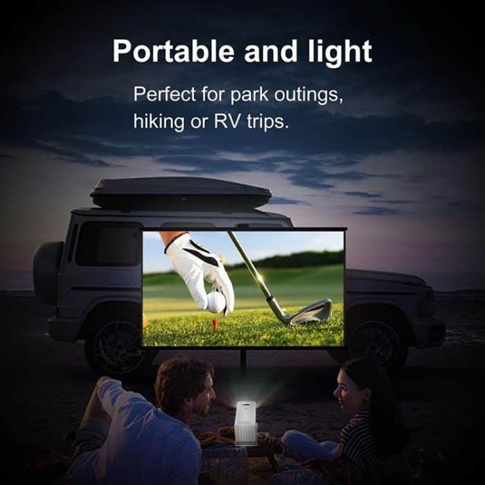 N6 1280x720P 70ANSI Android 11.0 Smart Mini Projector, EU Plug – Bild 7