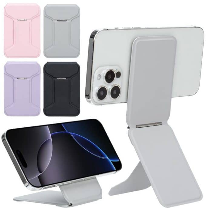 I-Shaped Phone Holder Leather Card Bag – Bild 2