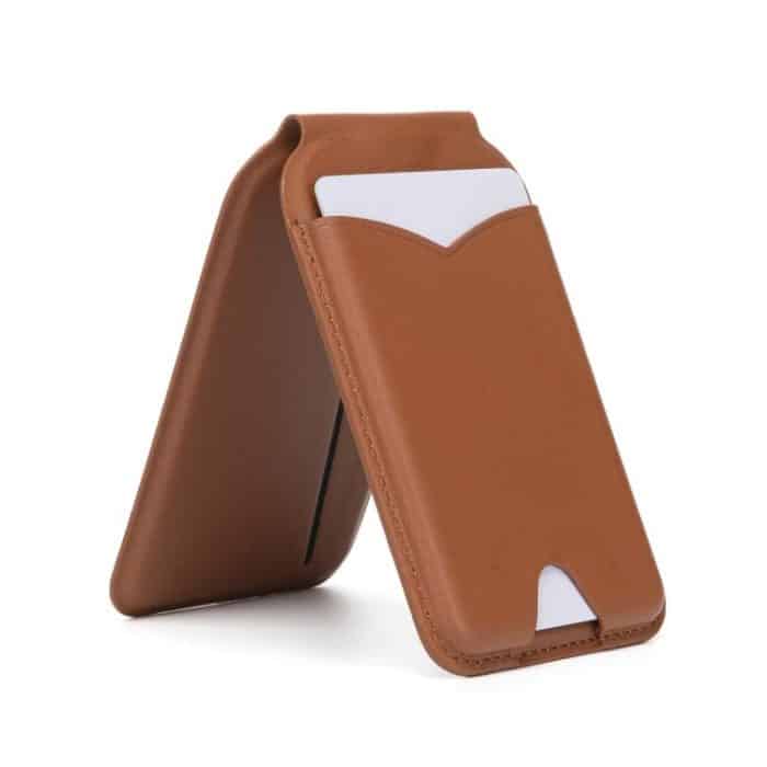 Hinge Mirror Phone Holder Leather Card Bag – Bild 1