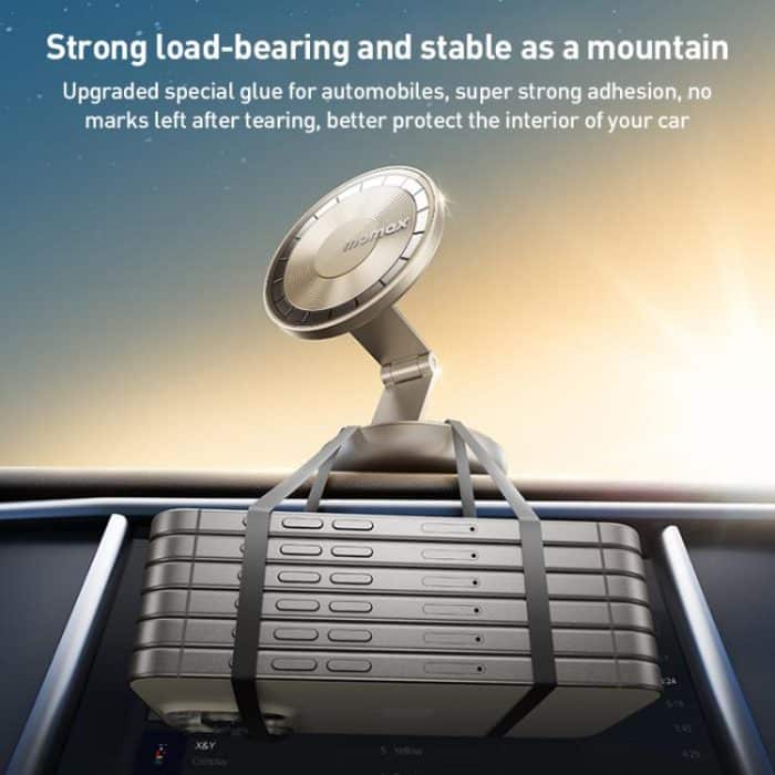 MOMAX CM30 Pac Mount Universal Transparent Magnetic Rotating Car Holder, CM30 (Dark Grey), CM30 (Titanium Gold) – Bild 5