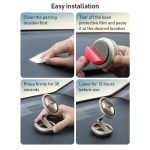 MOMAX CM30 Pac Mount Universal Transparent Magnetic Rotating Car Holder, CM30 (Dark Grey), CM30 (Titanium Gold) – Bild 10