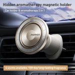 MOMAX CM35 1-Move Relaxaire Aluminum Alloy Magnetic Car Aromatherapy Holder, CM35 (Dark Grey), CM35 (Titanium Gold) – Bild 2