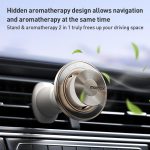 MOMAX CM35 1-Move Relaxaire Aluminum Alloy Magnetic Car Aromatherapy Holder, CM35 (Dark Grey), CM35 (Titanium Gold) – Bild 3