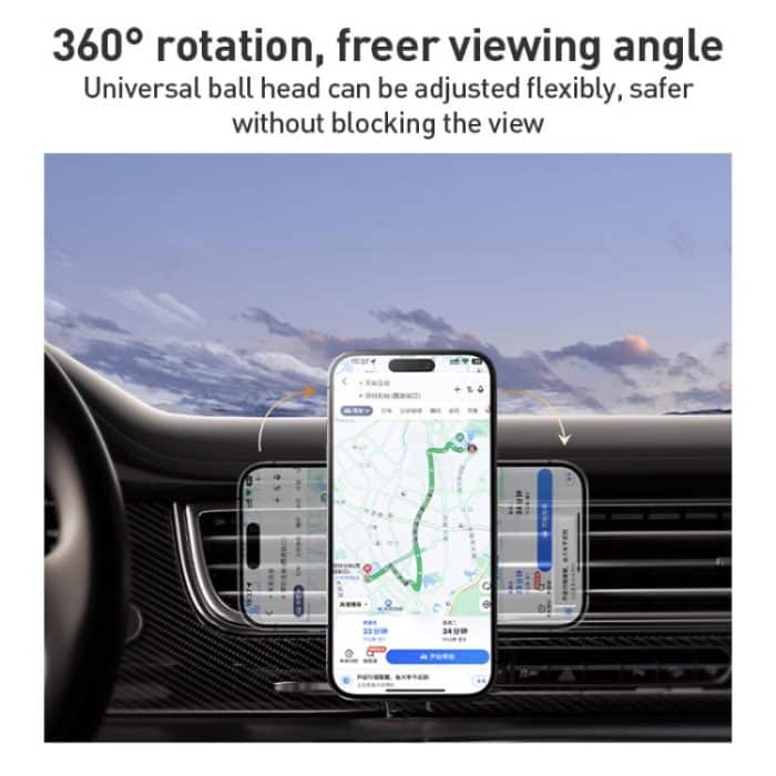 MOMAX CM35 1-Move Relaxaire Aluminum Alloy Magnetic Car Aromatherapy Holder, CM35 (Dark Grey), CM35 (Titanium Gold) – Bild 8