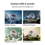 MOMAX CM35 1-Move Relaxaire Aluminum Alloy Magnetic Car Aromatherapy Holder, CM35 (Dark Grey), CM35 (Titanium Gold) – Bild 9