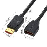 52Gbps 16K 30Hz DisplayPort Extension Adapter Cable, Length: 15cm, DP2.1 Male to DP2.1 Female Straight, DP2.1 Male to DP2.1 Female Upper Elbow, DP2.1 Male to DP2.1 Female Down Elbow, DP2.1 Male to DP2.1 Female Left Elbow... – Bild 4