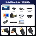 52Gbps 16K 30Hz DisplayPort Extension Adapter Cable, Length: 50cm, DP2.1 to DP2.1 Straight, DP2.1 to DP2.1 Upper Elbow, DP2.1 to DP2.1 Down Elbow, DP2.1 to DP2.1 Left Elbow, DP2.1 to DP2.1 Right Elbow – Bild 6