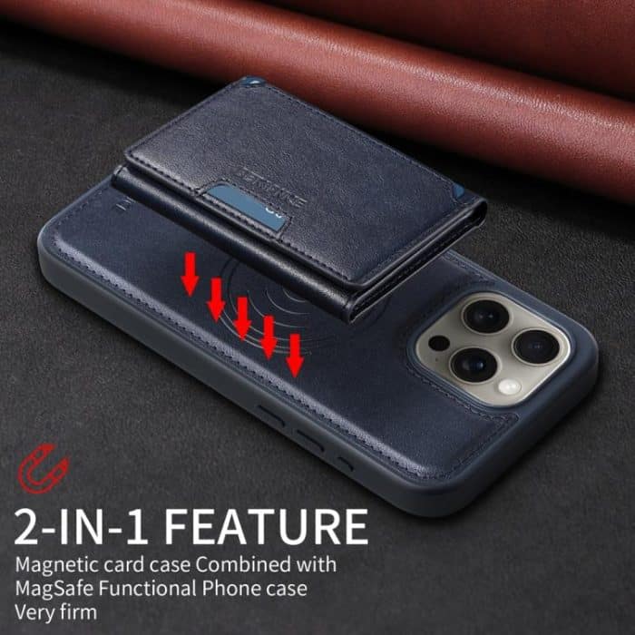 BETOPNICE Horizontal Flip Detachable MagSafe Wallet Phone Case, For iPhone 15 Pro Max, For iPhone 15 Pro, For iPhone 15 Plus, For iPhone 15 – Bild 3