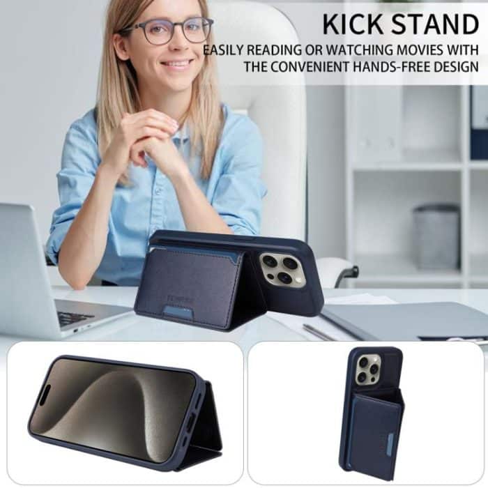 BETOPNICE Horizontal Flip Detachable MagSafe Wallet Phone Case, For iPhone 15 Pro Max, For iPhone 15 Pro, For iPhone 15 Plus, For iPhone 15 – Bild 5