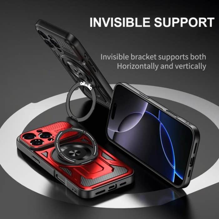 Armor Rotating Holder MagSafe Phone Case, For iPhone 16e, For iPhone 16 Pro Max, For iPhone 16 Pro, For iPhone 16 Plus – Bild 2