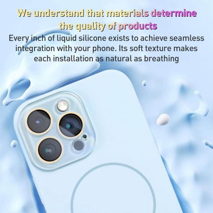 Thin Circle MagSafe Liquid Silicone Phone Case, For iPhone 14, For iPhone 14 Pro, For iPhone 14 Pro Max – Bild 3