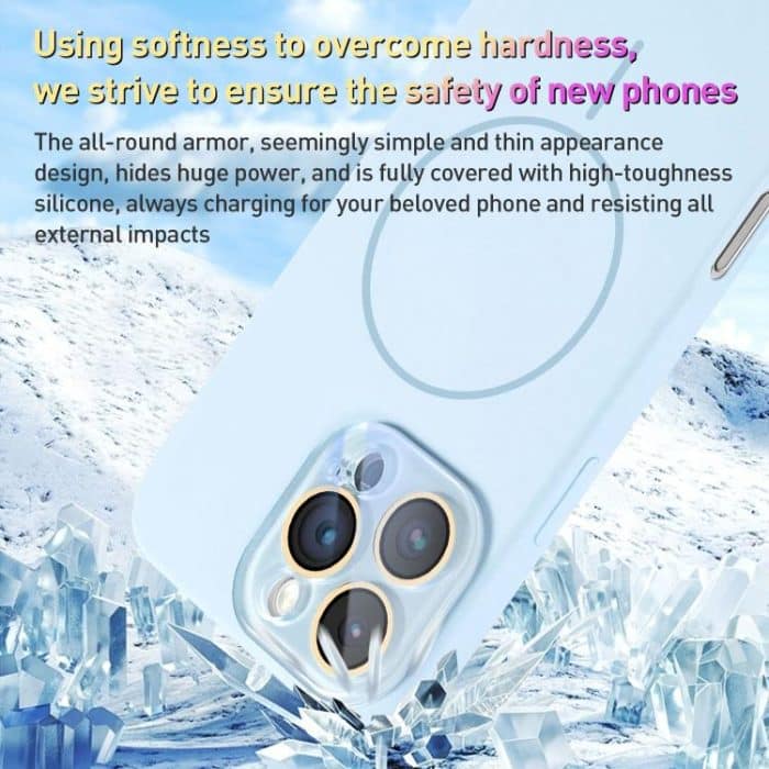 Thin Circle MagSafe Liquid Silicone Phone Case, For iPhone 14, For iPhone 14 Pro, For iPhone 14 Pro Max – Bild 5