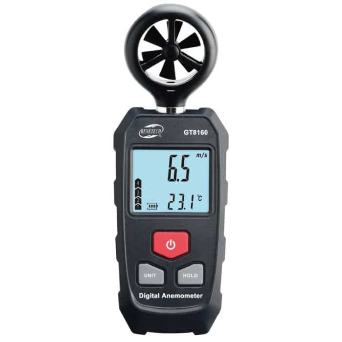 EDA0078447.jpg BENETECH GT8160 Hand-Anemometer zur Messung von Windgeschwindigkeit und Temperatur – Bild 1