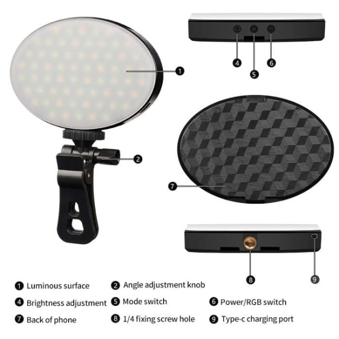 GZ-668 Full Color Portable Pocket Fill Light – Bild 12