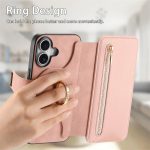 Ring Zipper Wallet RFID Blocking MagSafe Leather Phone Case, For iPhone 16, For iPhone 15 Pro Max, For iPhone 15 Pro – Bild 7