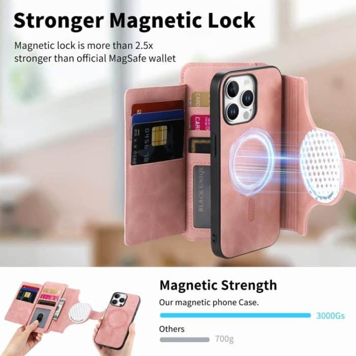 Ring Zipper Wallet RFID Blocking MagSafe Leather Phone Case, For iPhone 13 Pro Max, For iPhone 13 Pro, For iPhone 13 – Bild 5