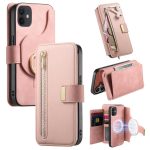 Ring Zipper Wallet RFID Blocking MagSafe Leather Phone Case, For iPhone 11, For iPhone 11 Pro, For iPhone X / XS