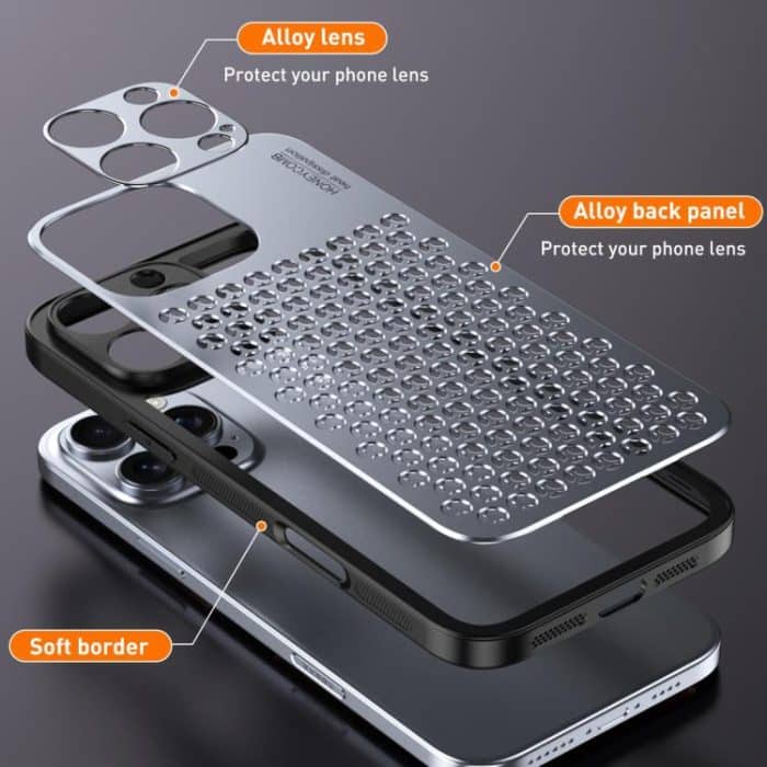 Honeycomb Radiating Alloy Phone Case, For iPhone 13 Pro Max, For iPhone 13 Pro, For iPhone 13 – Bild 5